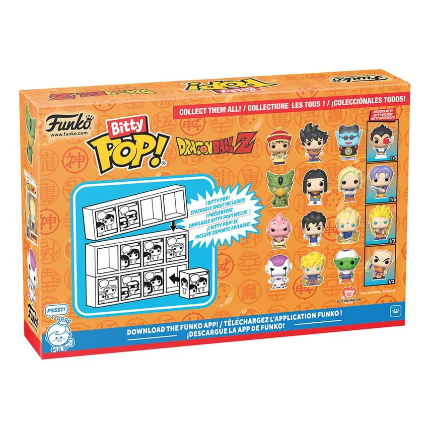 Dragon Ball Bitty POP! Vinyl Figure 4-Pack Series 4 - 2.5 cm (1 figura chase aleatória)